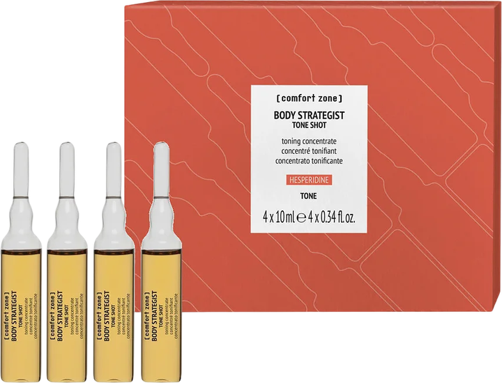 Zestaw lotionów do ciała Comfort Zone Body Strategist Tone Shot w ampułkach 10 ml 4 szt (ZES8004608515487) - obraz 1