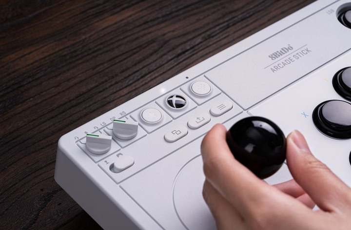 Kontroler 8BitDo Arcade Stick Xbox/PC White (RET00364) - obraz 3