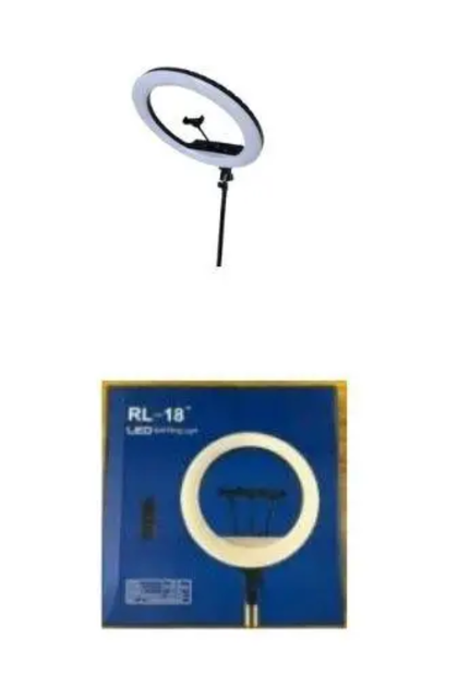 Лампа кільцева для фото та відео XPRO LIVE LIGHT AV460 360° LED зі штативом 3 тримачі 220V чорна - зображення 7