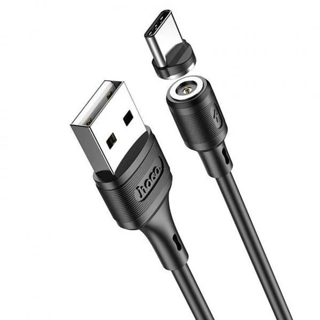 Магнитный кабель Hoco X52 USB Type C черный - изображение 2