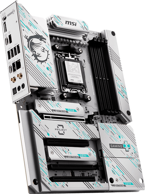 Płyta główna MSI B850 GAMING PLUS WIFI PZ (sAM5, AMD B850, PCI-Ex16) - obraz 2