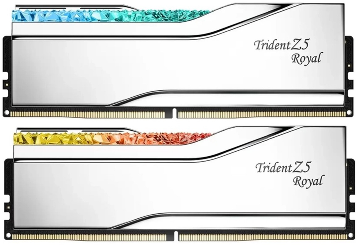 Pamięć RAM G.Skill DDR5-6400 98304MB PC5-51200 (Kit of 2x49152MB) Trident Z5 Royal White (F5-6400J3239F48GX2-TR5S) - obraz 1