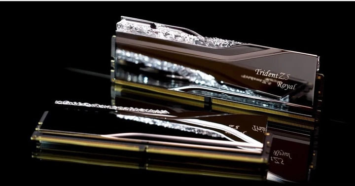 Pamięć RAM G.Skill DDR5-6400 98304MB PC5-51200 (Kit of 2x49152MB) Trident Z5 Royal White (F5-6400J3239F48GX2-TR5S) - obraz 4