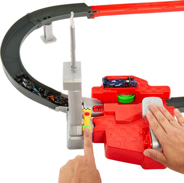 Tor samochodowy Hot Wheels Racing Formula 1 Sprint Race Circuit Track Set JDY15 (0194735291120) - obraz 4
