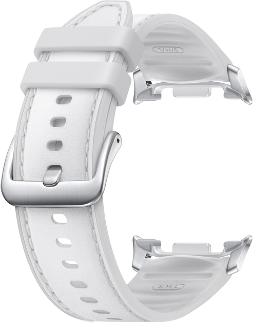 Ремінець Samsung Hybrid (S/M/L) для Samsung Galaxy Watch 8 White (ET-SLL50LWEGEU) - зображення 3
