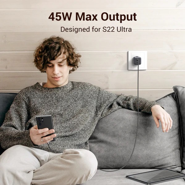 Ładowarka Ugreen CD294 Nexode 45W Space Gray (6957303895731) - obraz 4