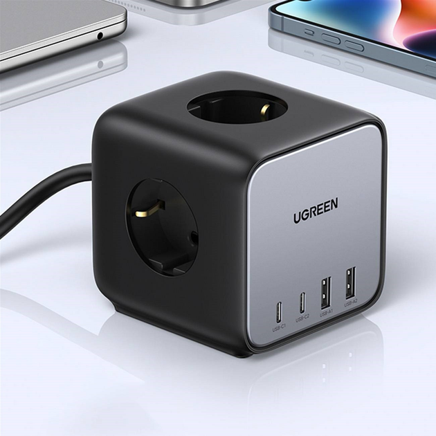 Ładowarka do Ugreen CD268 4xUSB 65W DigiNest Cube (2xUSB-C+2xUSB-A) (6957303861132) - obraz 4