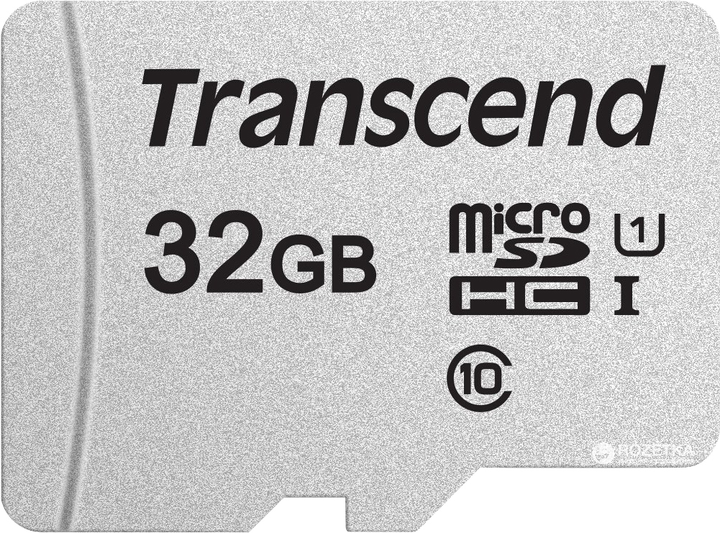 Карта памʼяті Transcend MicroSDHC 300S 32GB Class 10 UHS-I U1 no adapter (TS32GUSD300S) - зображення 1