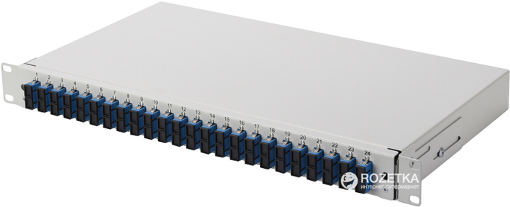 Оптична панель Digitus Professional 19'' 1U 24 x SC duplex OS2 для серверного шкафа/стойки (1261682) - зображення 2