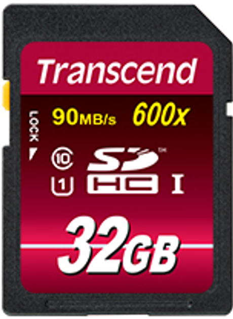 Карта памʼяті Transcend SDHC 32GB UHS-I (TS32GSDHC10U1) - зображення 1