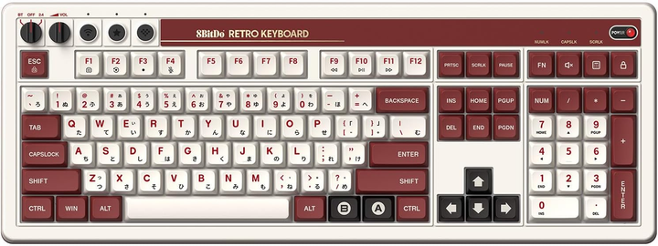 Клавіатура 8BitDo Retro 108 Mechanical Keyboard Fami Edition (RET00377) - зображення 1