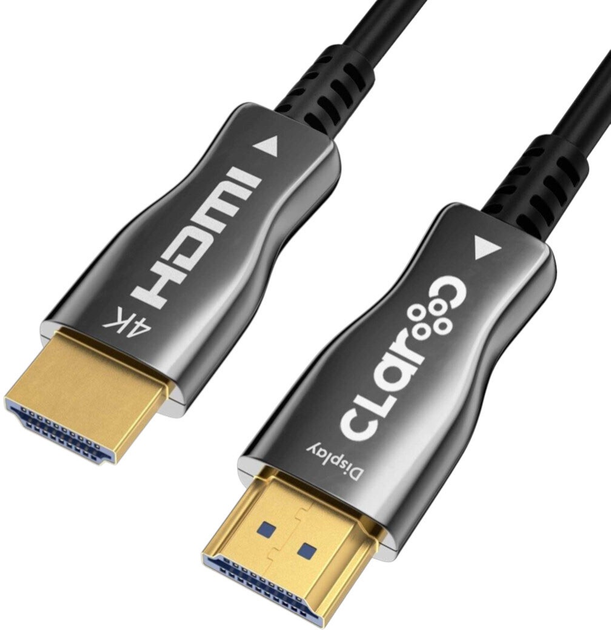Кабель Claroc HDMI - HDMI 2.0 AOC 4K 60Hz 15m Black (FEN-HDMI-20-15M) - зображення 1