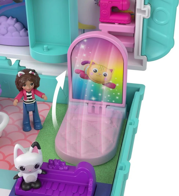 Ігровий набір Gabby's Dollhouse Котячий будиночок Габбі Polly Pocket JFV02 (0194735305643) - зображення 5