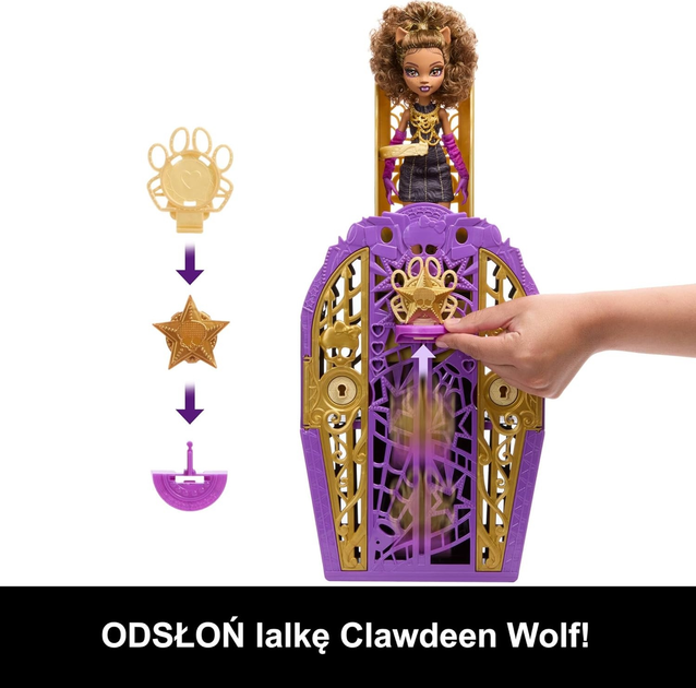 Lalka Monster High Straszysekrety Clawdeen Wolf JBG80 (0194735259847) - obraz 3
