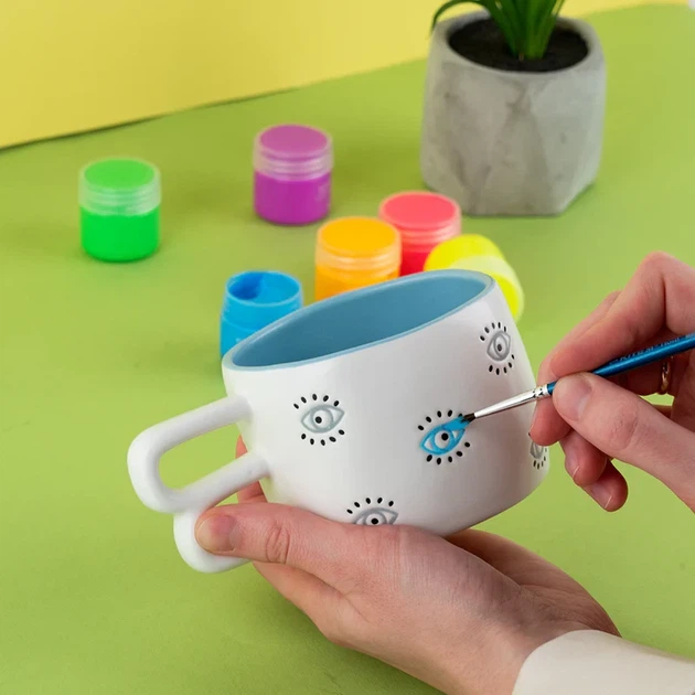 Фарби акрилові Kite Creative K-274, 6 неонових кольорів, 20 мл - изображение 4
