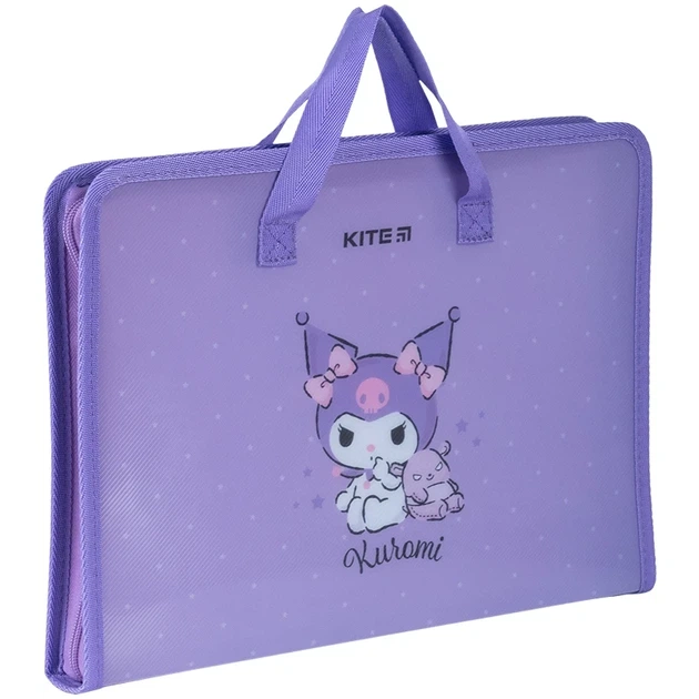 Папка-портфель на блискавці Kite Kuromi HK24-202, 1 відділення, A4 - изображение 2