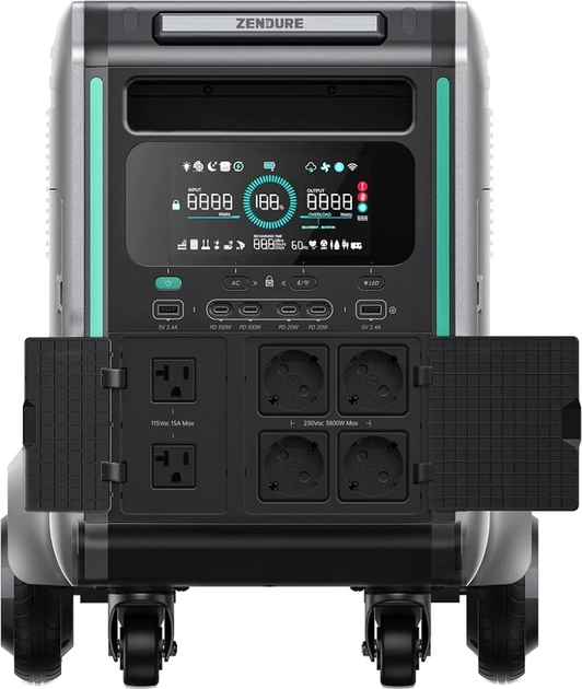 Stacja ładująca Zendure SuperBase V4600 / 3800 W / 4608 W/h / LiFePO4 (ZDSBV4600-gy-eu) - obraz 3