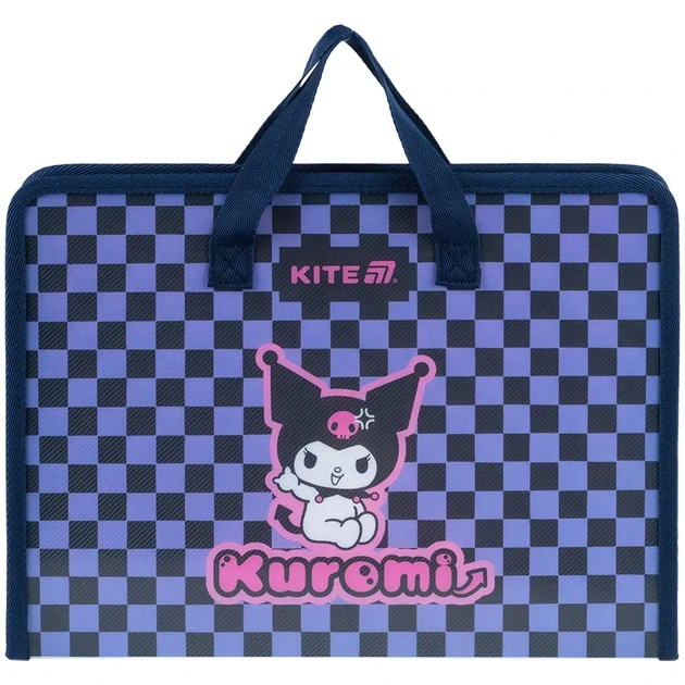 Папка-портфель на блискавці Kite Kuromi HK25-202-2, 1 відділення, A4 - Фото 1 Папка-портфель на блискавці Kite Kuromi HK25-202-2, 1 відділення, A4 - зображення 1