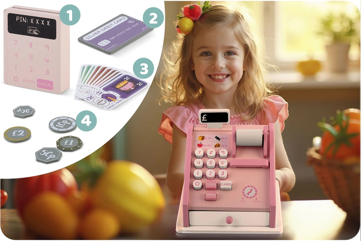 Kasa sklepowa Ricokids RK-868 Różowa (5903890623203) - obraz 8