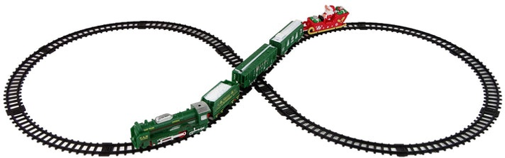 Świąteczny pociąg LEAN Toys ze światłem i dźwiękiem 12240 (5904665999844) - obraz 6