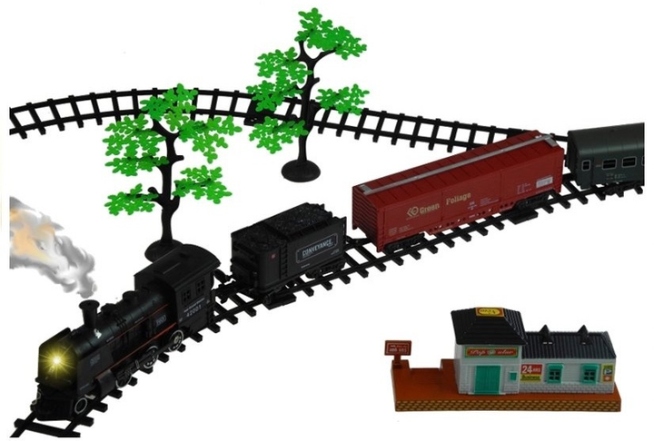 Залізничний набір LEAN Toys Rail King з димом та реалістичними ефектами 1017 (5905214976958) - зображення 3
