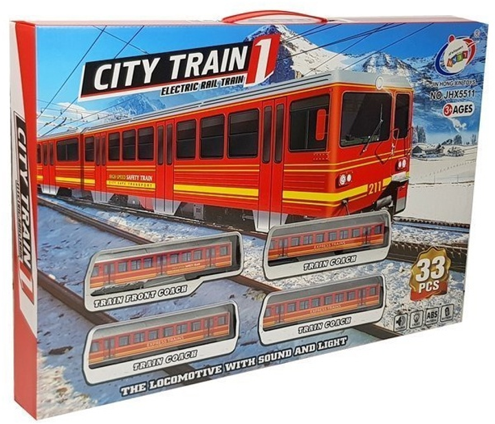 Kolejka LEAN Toys 33 elementy 8322 (5903802457018) - obraz 1