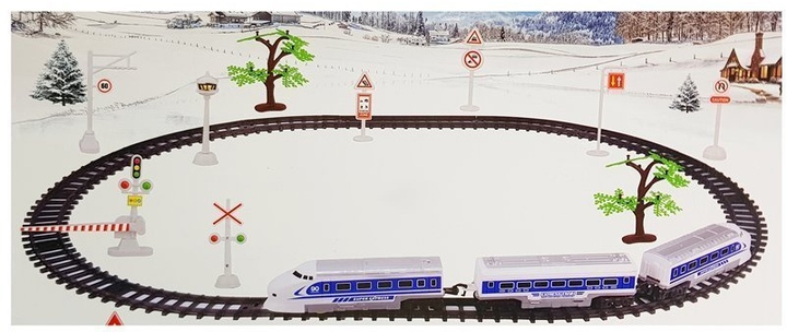 Залізниця LEAN Toys зі зі світлом та звуком 7071 (5905884454060) - зображення 6