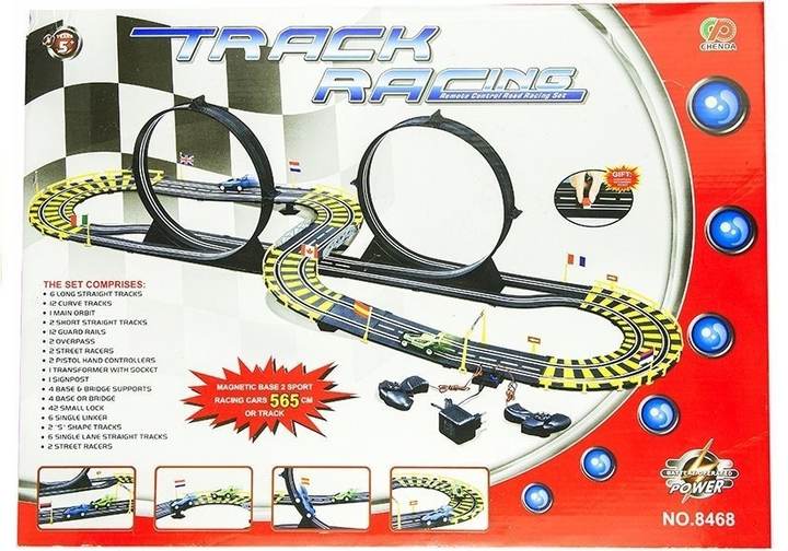 Tor wyścigowy LEAN Toys o długości 565 cm 1299 (5905884458440) - obraz 1