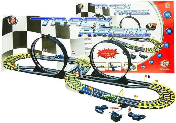 Tor wyścigowy LEAN Toys o długości 565 cm 1299 (5905884458440) - obraz 2