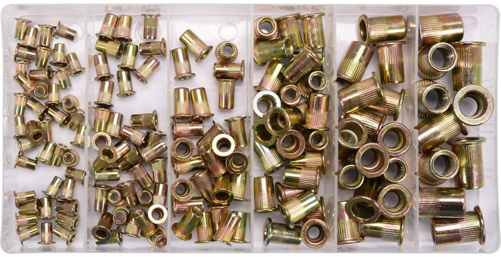 Zestaw nitonakrętek stalowych Yato M3–M10 mm 150 szt (YT-36481) - obraz 1