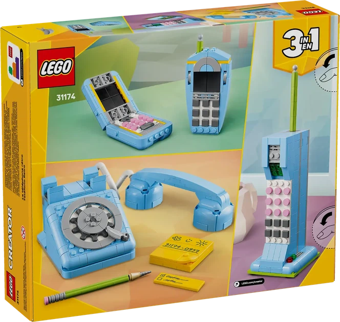 Конструктор LEGO Creator Ретро телефон 383 деталі (31174) - зображення 18