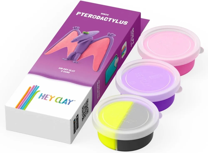 Masa plastyczna Hey Clay Dinozaur Pterodaktyl HCL30069CEE3 (5904754607643) - obraz 2