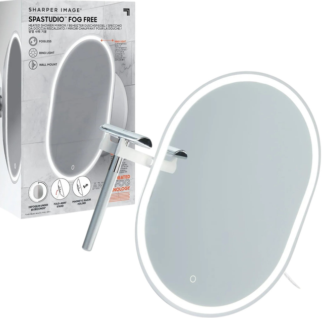 Дзеркало для ванної з підсвіткою Sharper Image Dew-free (1246011840) - зображення 1