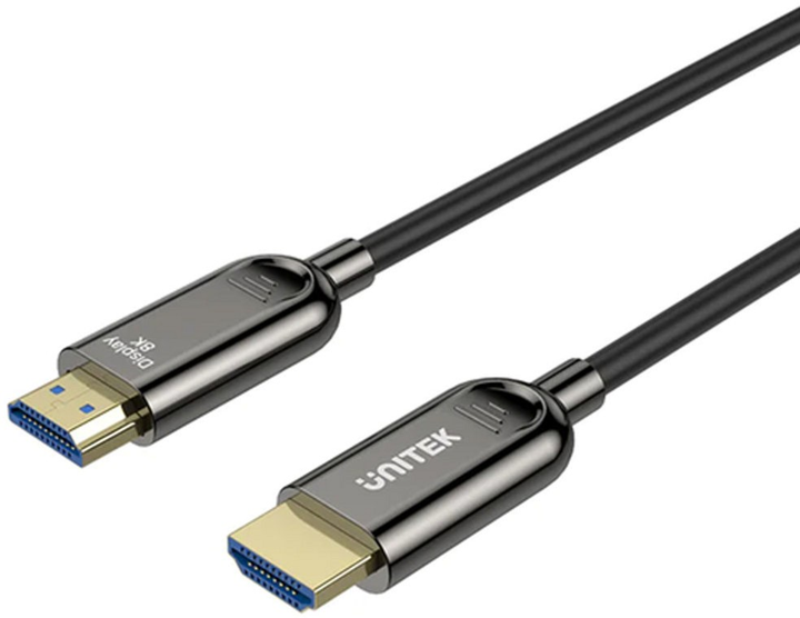 Kabel Unitek Optical HDMI - HDMI 2.1 AOC 8K 5 m Black (C11085GY03-5M) - obraz 3