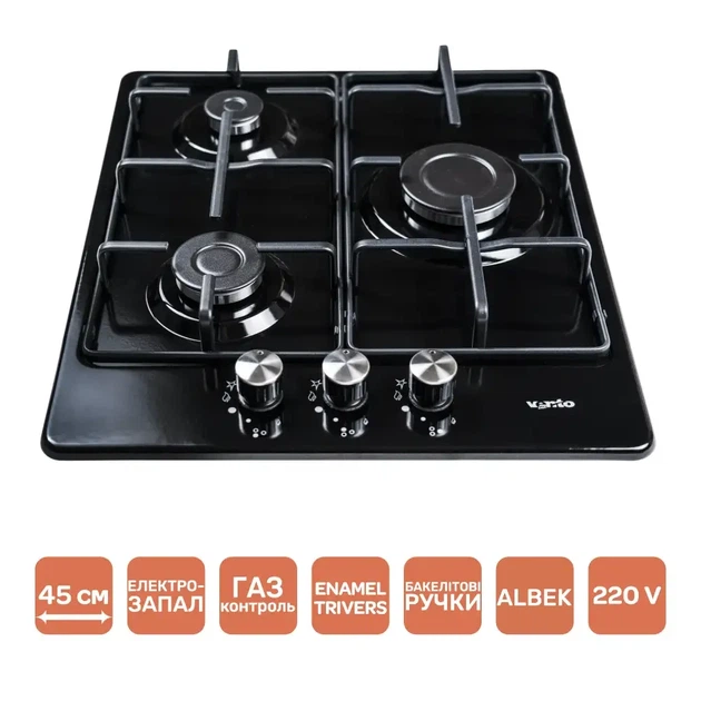 Варочная поверхность Ventolux HG430-B3 S (BK) - изображение 8