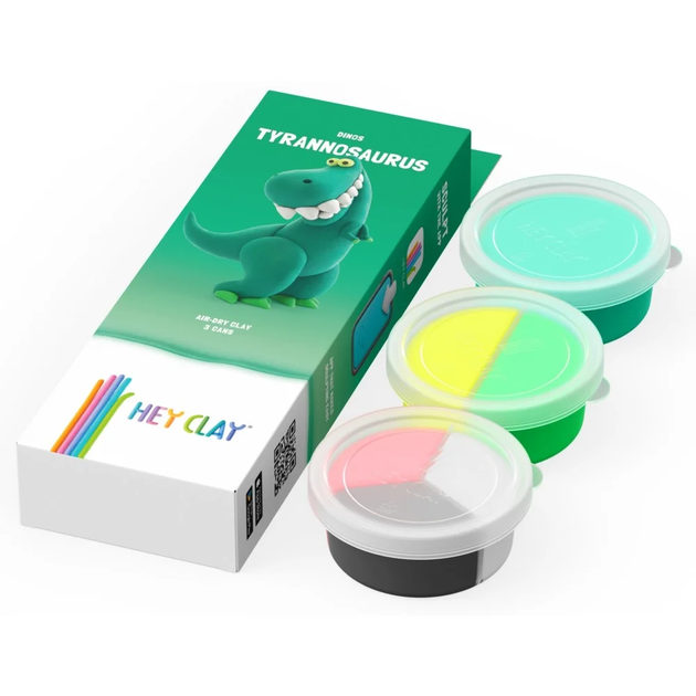 Masa plastyczna Hey Clay Dinozaur Tyranozaur HCL30073CEE3 (5904754607681) - obraz 2