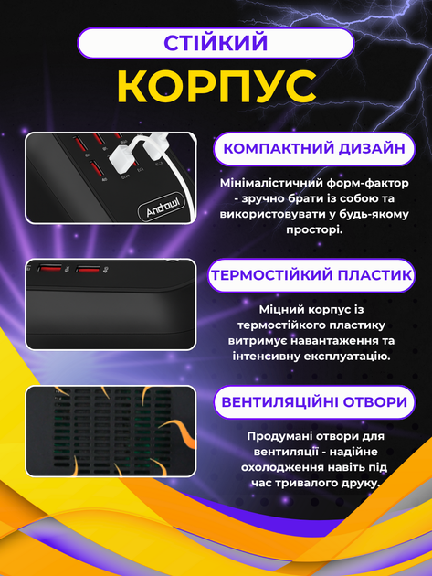 Швидка зарядна станція Andowl Fust Charger 60W Q-CD12P 2.4A юсб хаб 12 портів універсальний usb hub концентратор заряджання (1062-7) - Фото 3 Швидка зарядна станція Andowl Fust Charger 60W Q-CD12P 2.4A юсб хаб 12 портів універсальний usb hub концентратор заряджання (1062-7) - зображення 3