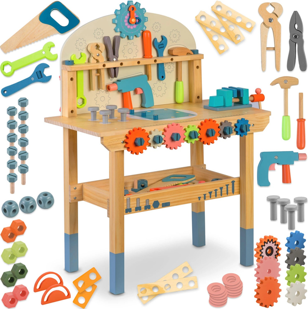 Дерев'яна майстерня з інструментами Ricokids RK-876 (5903890623319) - зображення 1