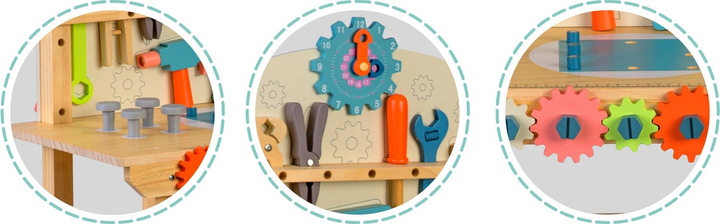 Дерев'яна майстерня з інструментами Ricokids RK-876 (5903890623319) - зображення 8