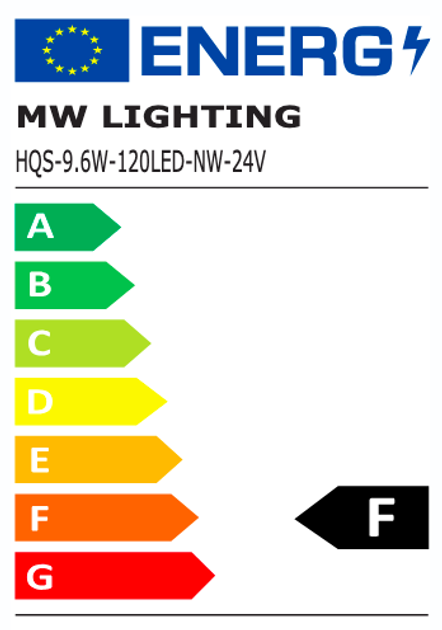 Profesjonalna tasma LED MW Lighting HQS 9.6 W/m 24V 120LED 4000K IP33 50m (5902135156940) - obraz 5
