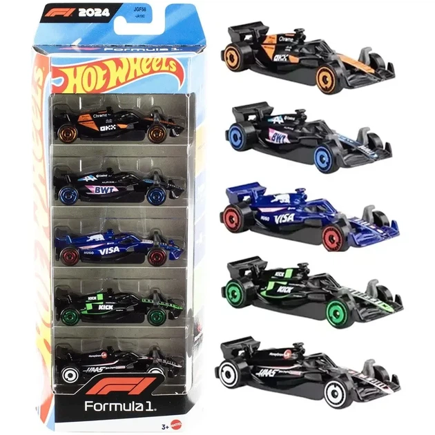 Набор из 5-ти машинок Hot Wheels Формула 1 McLaren, BWT, Racing