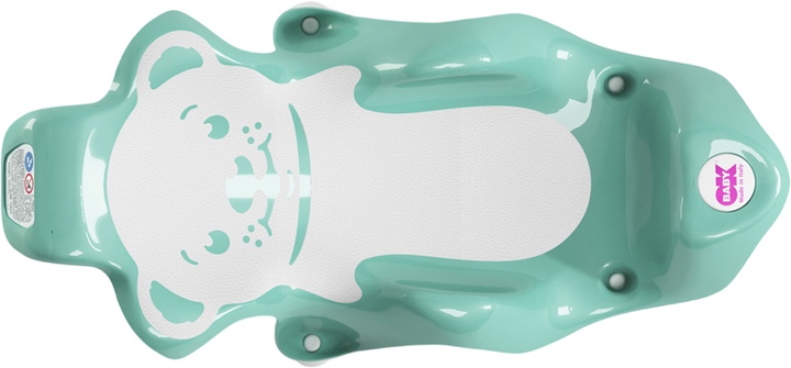 Leżaczek do kąpieli OK Baby Buddy turkusowy 28x25x64 cm (8008577157945) - obraz 3