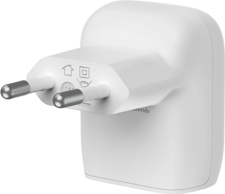 Ładowarka sieciowa Belkin BoostCharge 20W PD PPS USB-C with USB-C Cable White (WCA006VF1MWH-B6) - obraz 4