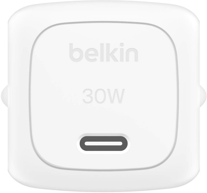 Ładowarka sieciowa Belkin BoostCharge 30W PD USB-C with Apple Lightning Cable White (WCA008KQ1MWH-B5) - obraz 3
