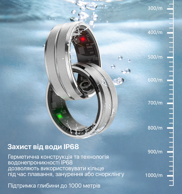 Смарт-кольцо INSPIRE HSR01 розмір 9 Silver (HSR01-9) - Фото 9 Смарт-кольцо INSPIRE HSR01 розмір 9 Silver (HSR01-9) - изображение 9