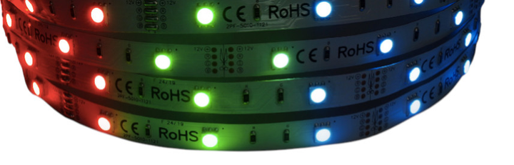 Професійна світлодіодна стрічка MW Lighting RGB HQS 7.2 Вт/м 12В 30LED IP33 5м (5902135157039) - зображення 1