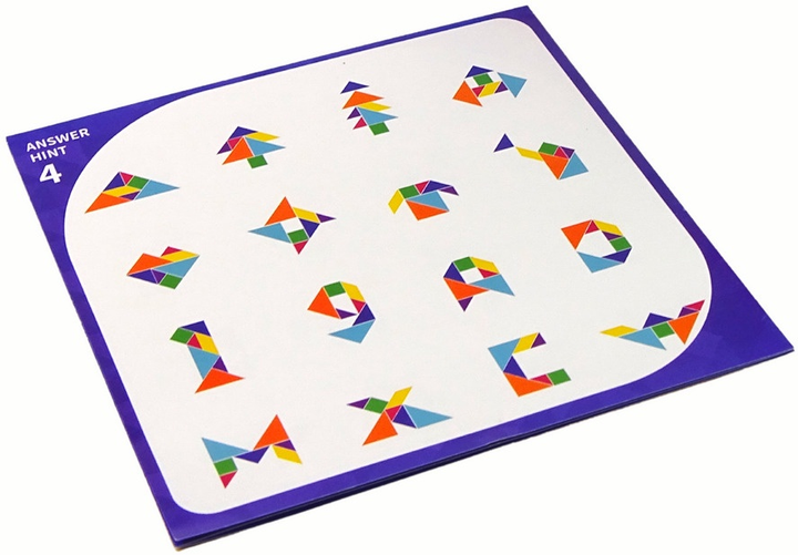 Magnetyczna układanka – tangram LeanToys 7 elementów 14113 (5905679070796) - obraz 5