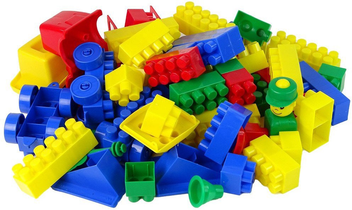 Klocki konstrukcyjne LeanToys średnie 80 elementów 15103 (5900992000055) - obraz 3