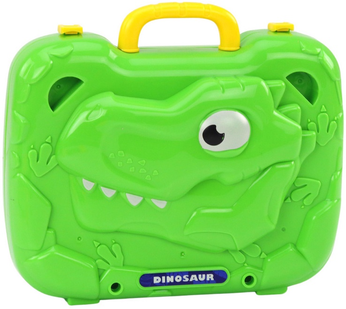 Zestaw w walizce LeanToys z motywem dinozaurów 249 elementów 17782 (5905991006329) - obraz 5