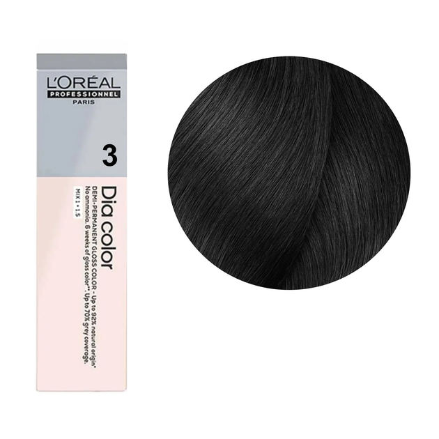 Farba do włosów L’Oreal Professionnel Paris Dia Color 3 bez amoniaku ciemno-brązowy 60 ml (3474637206987) - obraz 3